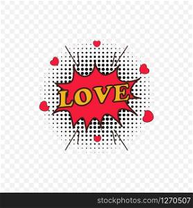 vector image of inscription love in street style