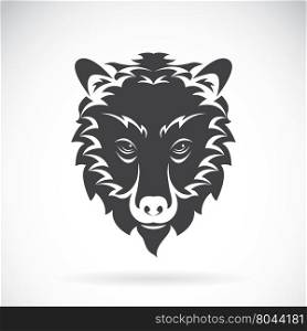 Vector images of bear head on a white background., Vector bear head for your design.