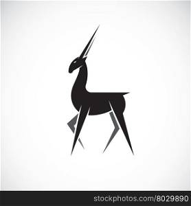 Vector images of deer design on a white background.