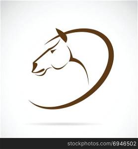 Vector images of horse design on white background.