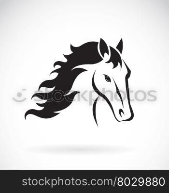 Vector images of horse head design on a white background