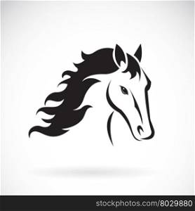 Vector images of horse head design on a white background