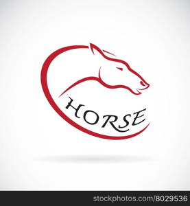 Vector images of horse head design on a white background, Horse Logo, Horse Tattoo, Vector horse head for your design.