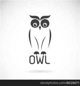 Vector images of owl design on a white background.