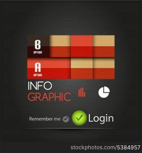 Vector industrical square metallic infographic for business background | numbered banners | business lines | graphic website layout vector