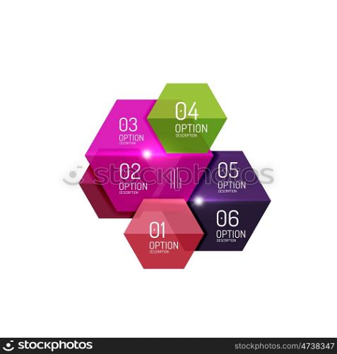 Vector infographic diagram templates for business background, numbered banners, graphic website