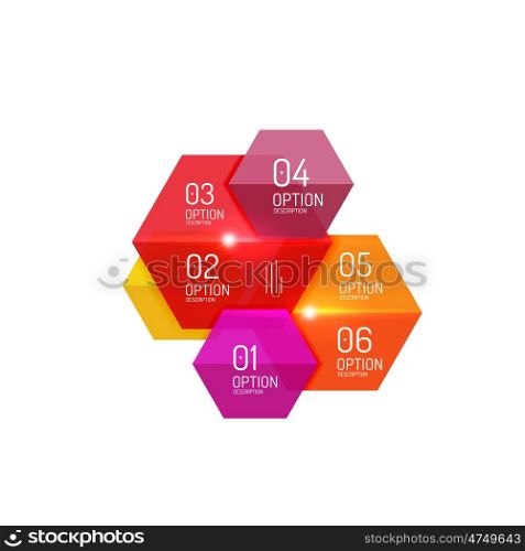 Vector infographic diagram templates for business background, numbered banners, graphic website