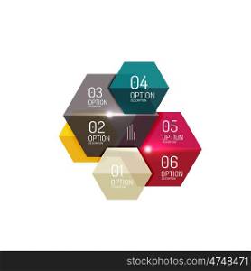 Vector infographic diagram templates. Vector infographic diagram templates for business background, numbered banners, graphic website