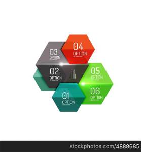 Vector infographic diagram templates. Vector infographic diagram templates for business background, numbered banners, graphic website