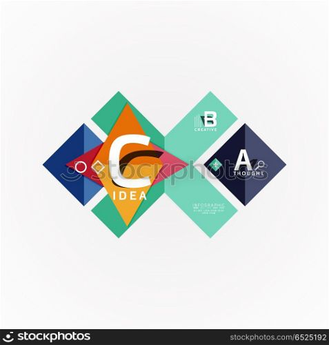 Vector infographic options banner, paper style design. Vector infographic options banner, paper style design. Vector illustration for workflow layout, diagram, number options, step up options, web concept template