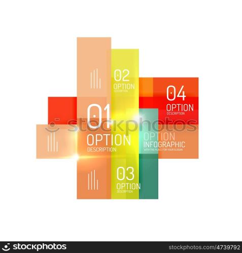 Vector infographic template. Vector geometric business infographic background templates