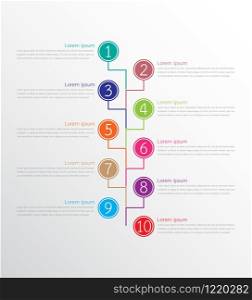 Vector infographic templates used for detailed reports. All 10 topics.