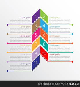 Vector infographic templates used for detailed reports. All 11 topics.