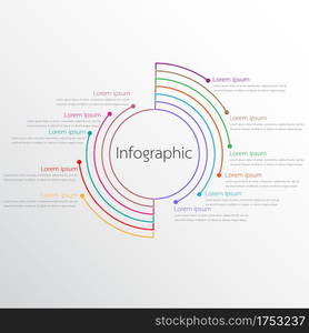 Vector infographic templates used for detailed reports. All 11 topics.