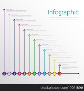 Vector infographic templates used for detailed reports. All 12 topics.