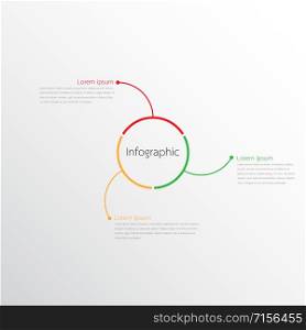 Vector infographic templates used for detailed reports. All 3 topics.