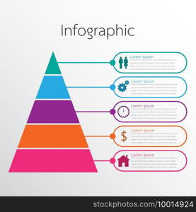 Vector infographic templates used for detailed reports. All 5 topics.