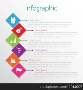 Vector infographic templates used for detailed reports. All 6 topics.