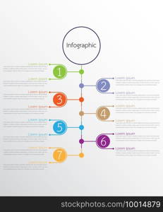 Vector infographic templates used for detailed reports. All 7 topics.