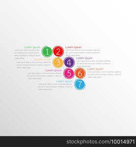 Vector infographic templates used for detailed reports. All 7 topics.