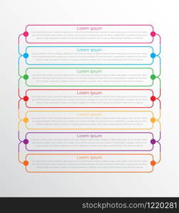 Vector infographic templates used for detailed reports. All 7 topics.