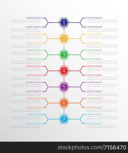 Vector infographic templates used for detailed reports. All 7 topics.