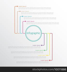 Vector infographic templates used for detailed reports. All 8 topics.