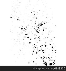 vector ink paint splatter texture. vector black monochrome ink paint splashes and splatters decorative realistic texture isolated on white background