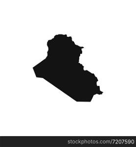 Vector Iraq map isolated on white background