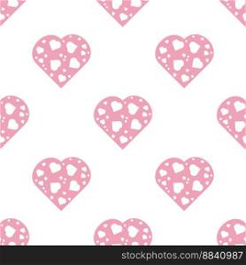 Vector isolated collection. Isolated background. Holiday wedding. Abstract vector illustration design.. Vector pattern of pink hearts. Packaging pattern.