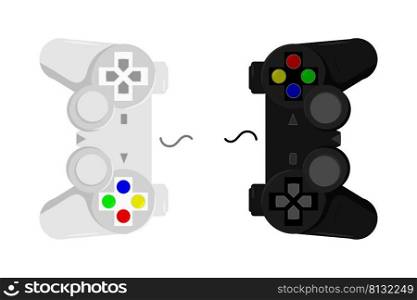 Vector Joystick game controller. Gamepad Vector Illustration. Video Game Stick Illustration. Video game console Vector Illustration.