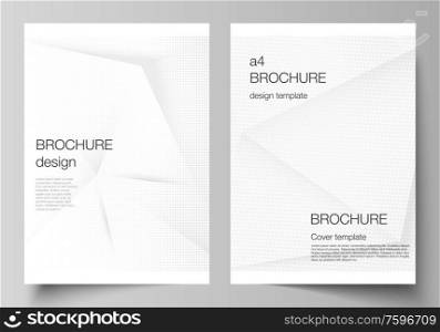 Vector layout of A4 cover mockup design template for brochure, flyer layout, booklet, cover design, book design, brochure cover. Halftone effect decoration with dots. Dotted pop art pattern decoration.. Vector layout of A4 cover mockup design template for brochure, flyer layout, booklet, cover design, book design, brochure cover. Halftone effect decoration with dots. Dotted pop art pattern decoration