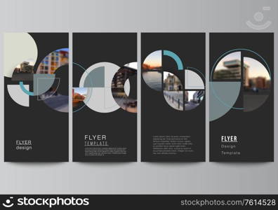 Vector layout of flyer, banner design templates for website advertising design, vertical flyer, website decoration. Background with abstract circle round banners. Corporate business concept template. Vector layout of flyer, banner design templates for website advertising design, vertical flyer, website decoration. Background with abstract circle round banners. Corporate business concept template.