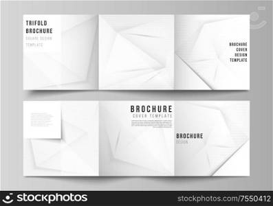 Vector layout of square cover design templates for trifold brochure, flyer, magazine, cover design, book design, brochure cover. Halftone effect decoration with dots. Dotted pop art pattern decoration.. Vector layout of square cover design templates for trifold brochure, flyer, magazine, cover design, book design, brochure cover. Halftone effect decoration with dots. Dotted pop art pattern decoration