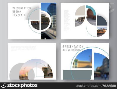 Vector layout of the presentation slides design business templates, multipurpose template for presentation brochure. Background with abstract circle round banners. Corporate business concept template.. Vector layout of the presentation slides design business templates, multipurpose template for presentation brochure. Background with abstract circle round banners. Corporate business concept template