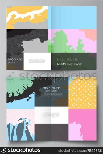 Vector layout of two A4 cover mockups design templates for bifold brochure, flyer, cover design, book design, brochure cover. Japanese pattern template. Landscape background decoration in Asian style. Vector layout of two A4 cover mockups design templates for bifold brochure, flyer, cover design, book design, brochure cover. Japanese pattern template. Landscape background decoration in Asian style.