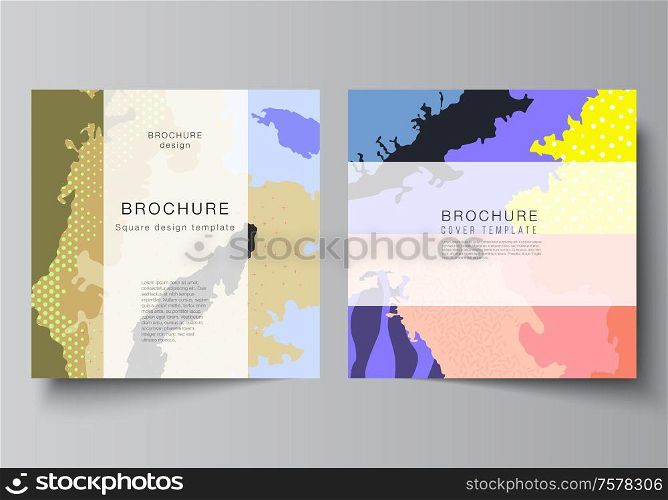 Vector layout of two square covers design templates for brochure, flyer, magazine, cover design, book design, brochure cover. Japanese pattern template. Landscape background decoration in Asian style. Vector layout of two square covers design templates for brochure, flyer, magazine, cover design, book design, brochure cover. Japanese pattern template. Landscape background decoration in Asian style.