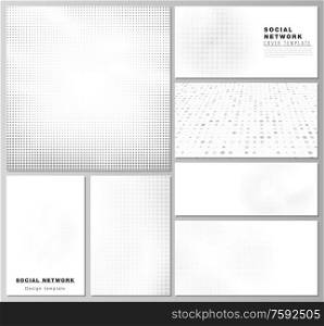 Vector layouts of modern social network mockups for cover design, website design, website backgrounds or advertising. Halftone effect decoration with dots. Dotted pattern for grunge style decoration. Vector layouts of modern social network mockups for cover design, website design, website backgrounds or advertising. Halftone effect decoration with dots. Dotted pattern for grunge style decoration.