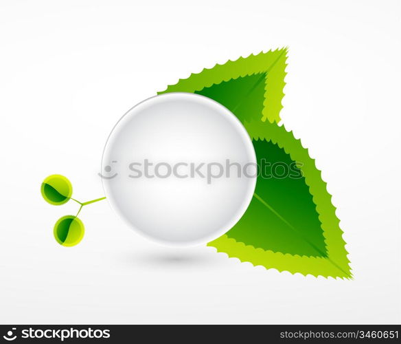 Vector leaf abstract background