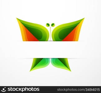 Vector leaf abstract background