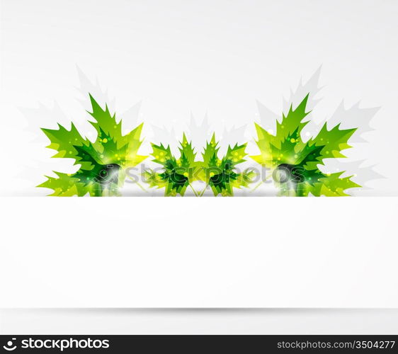 Vector leaf abstract background