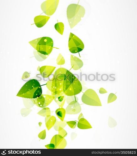 Vector leaf abstract background