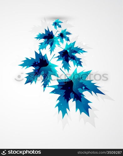Vector leaf abstract background