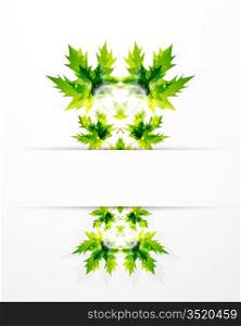 Vector leaf abstract background