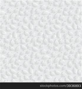 Vector Leaves 3d Seamless Pattern Background. Wallpapers and Invitation cards decoration