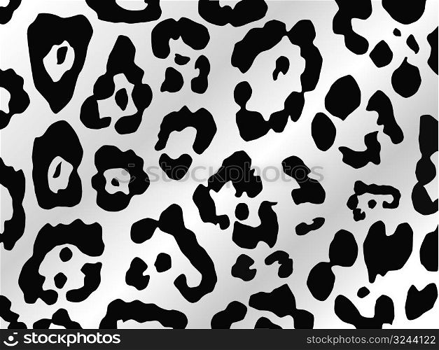 Vector leopard background style in black and white