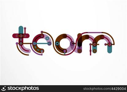 Vector letter logo. Vector letter logo. Abstract geometric colorful design