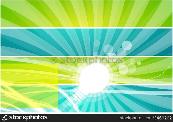 Vector light bulb background
