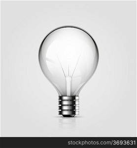 Vector light bulb icon. EPS10