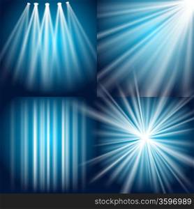 Vector Light, Flash, Explosion and Glow background